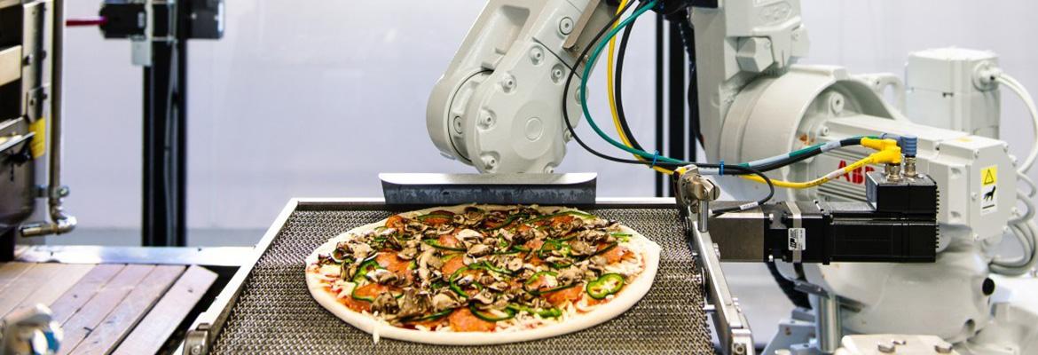 El robot que hace pizzas en francia